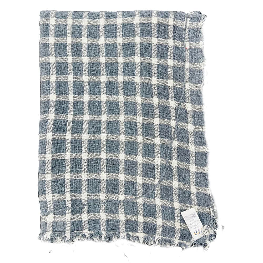 Saco Xadrez 58x78cm Azul e Cinza - Cca Textil