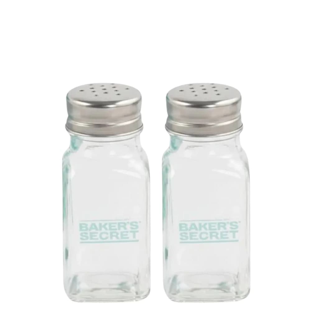 Saleiro e Pimenteiro de Vidro Bakers Secret Vintage 9cm 2pçs