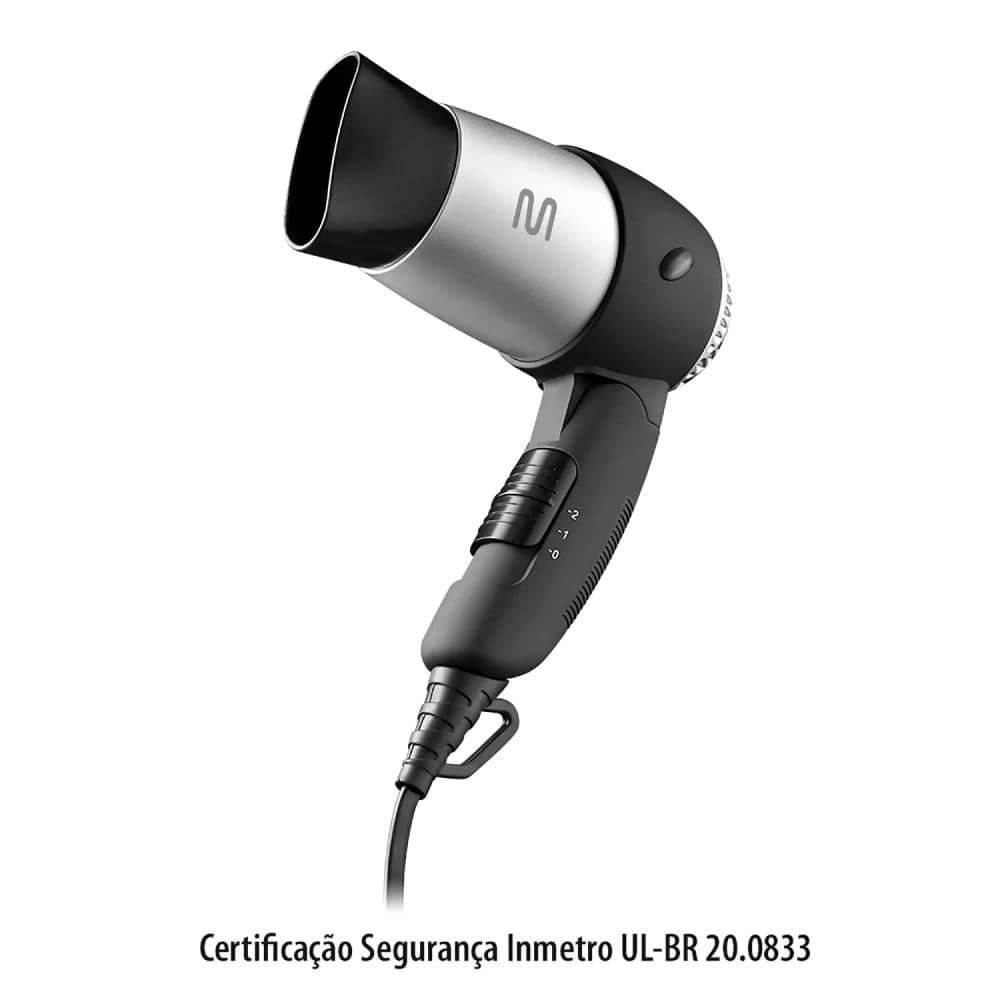 Secador de Cabelo Soft Touch com Cabo Dobrável Bivolt 1200w - Multi