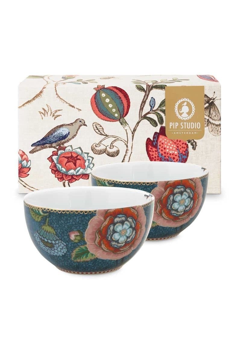 Set 2 Tigelas Bowl Spring to Life Pip Studio Azul 12 cm