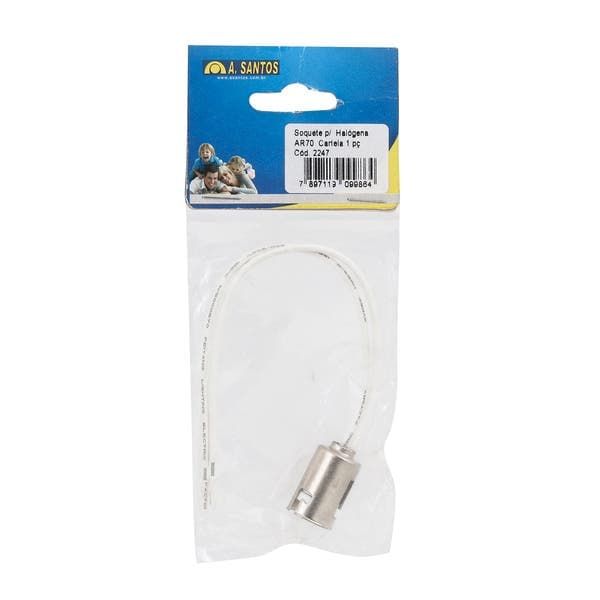 Soquete para Lâmpada Halógena AR70 A.Santos