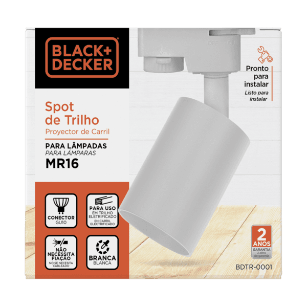 Spot para Trilho de Alumínio Black & Decker Branco