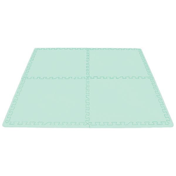 Tapete de Atividade Emborrachado Infantil Antiderrapante EVA Quadrado 0,50x0,50m Cortiarte Verde