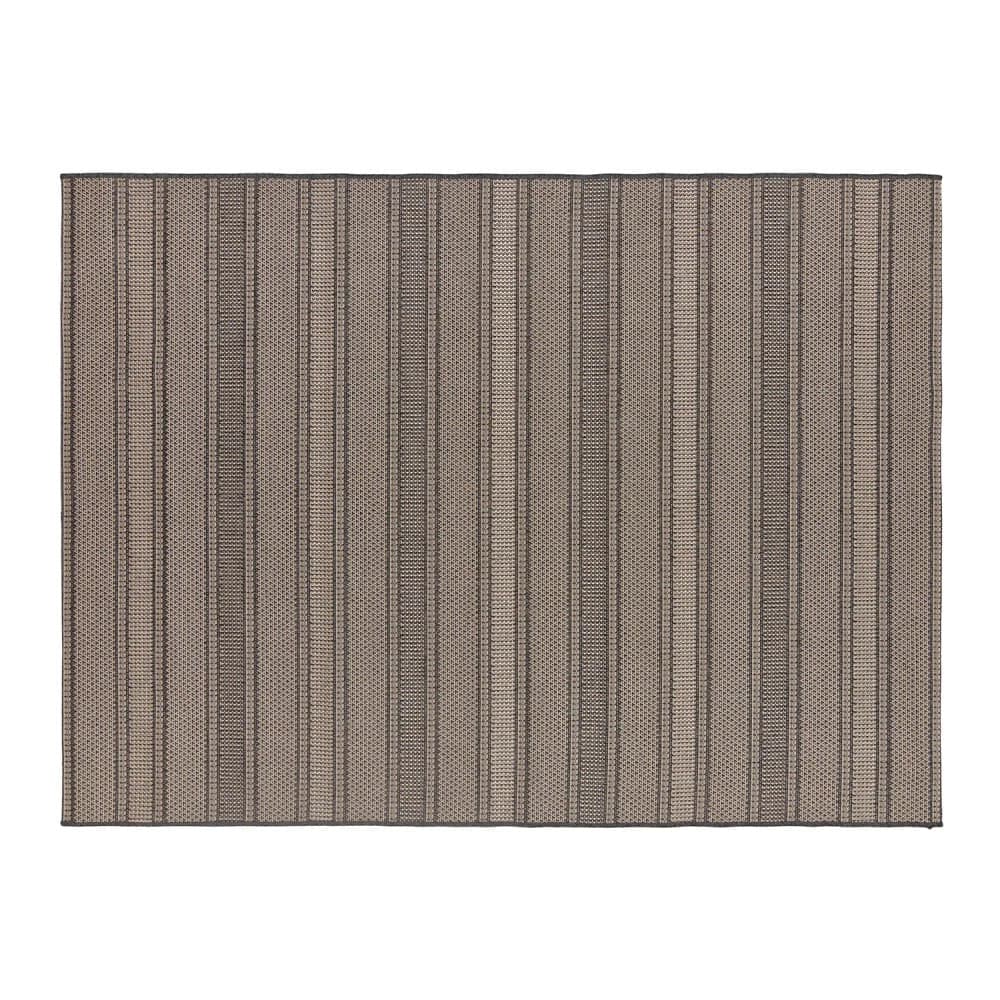 Tapete Eco-nature Riscas 50x80cm Chumbo - Têxtil J. Serrano