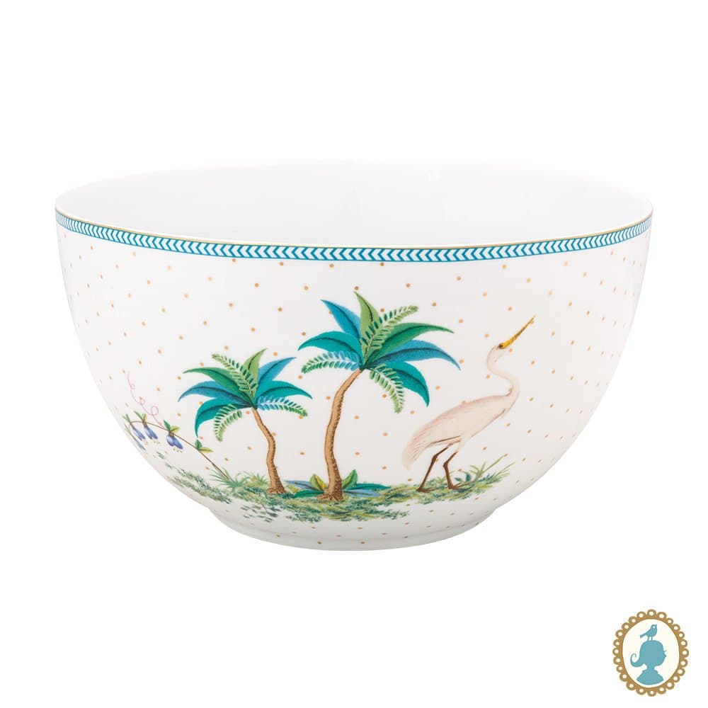 Tigela de Porcelana Dots Jolie Pip Studio Branco 18 cm