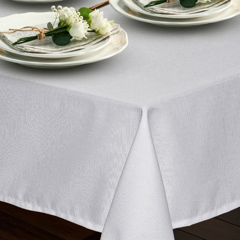 Toalha de Mesa 1,45x2,20m Rafia Branco - Branyl