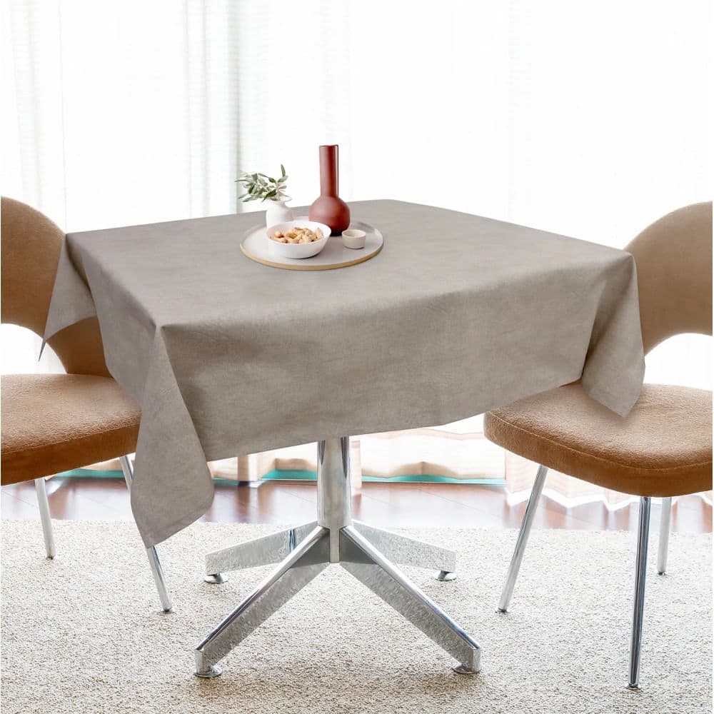 Toalha de Mesa Elegance 1,35x1,35m Cinza Tk Sapucaia I - Branyl