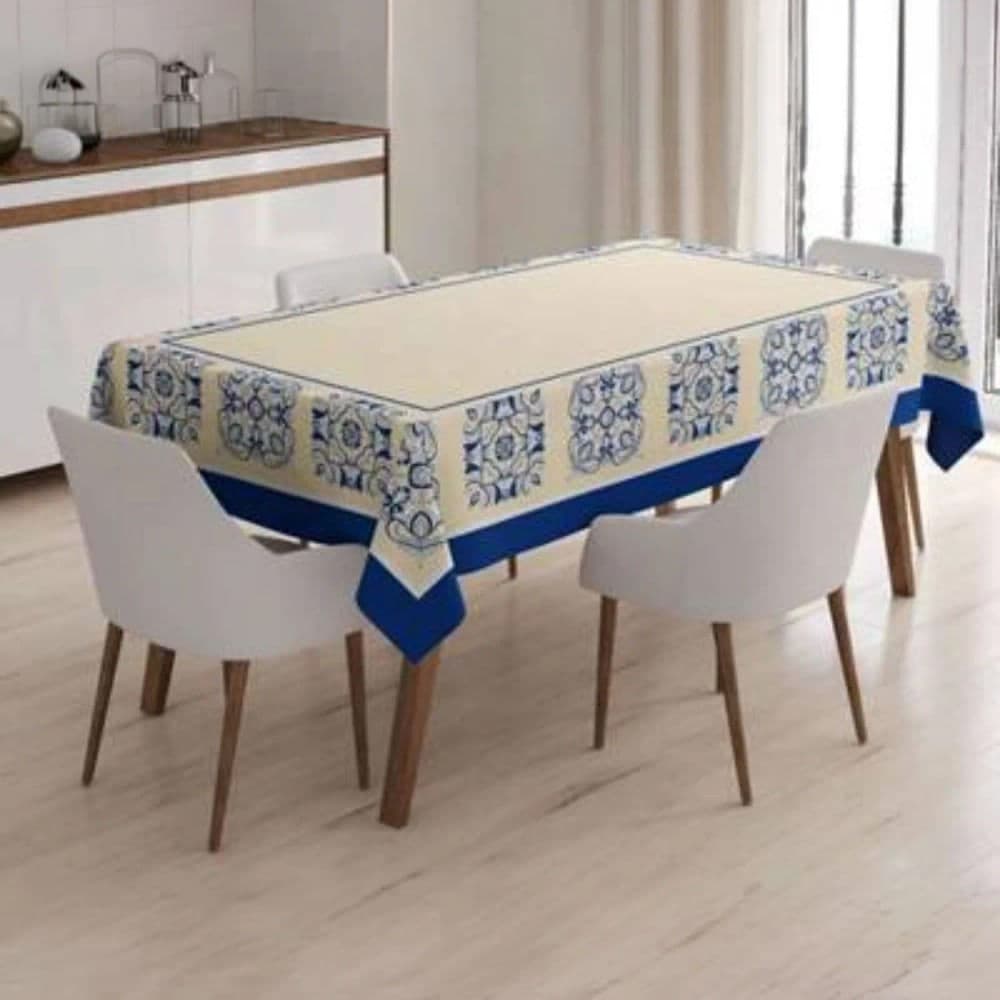 Toalha de Mesa Quadrada 1,4x1,4m Rústica Geométrico - Bat