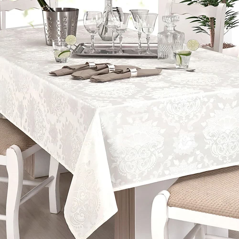 Toalha de Mesa Quadrada 1,60x1,60m Branca Il Calem - Branyl
