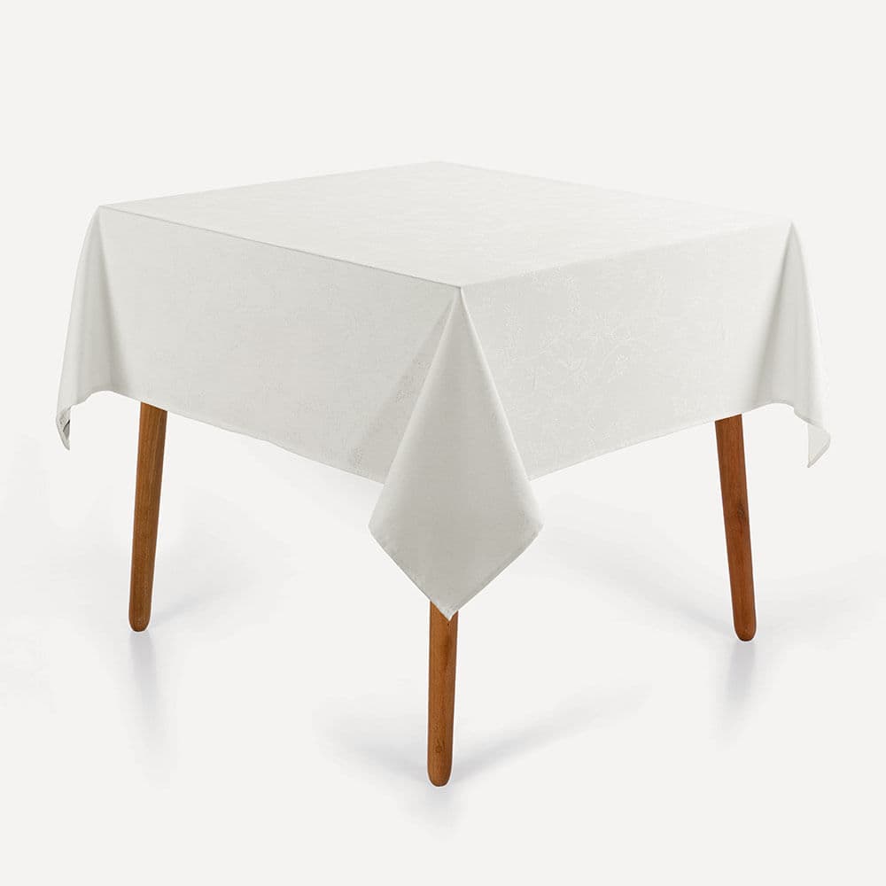 Toalha de Mesa Quadrada 4 Lugares Belle Branco