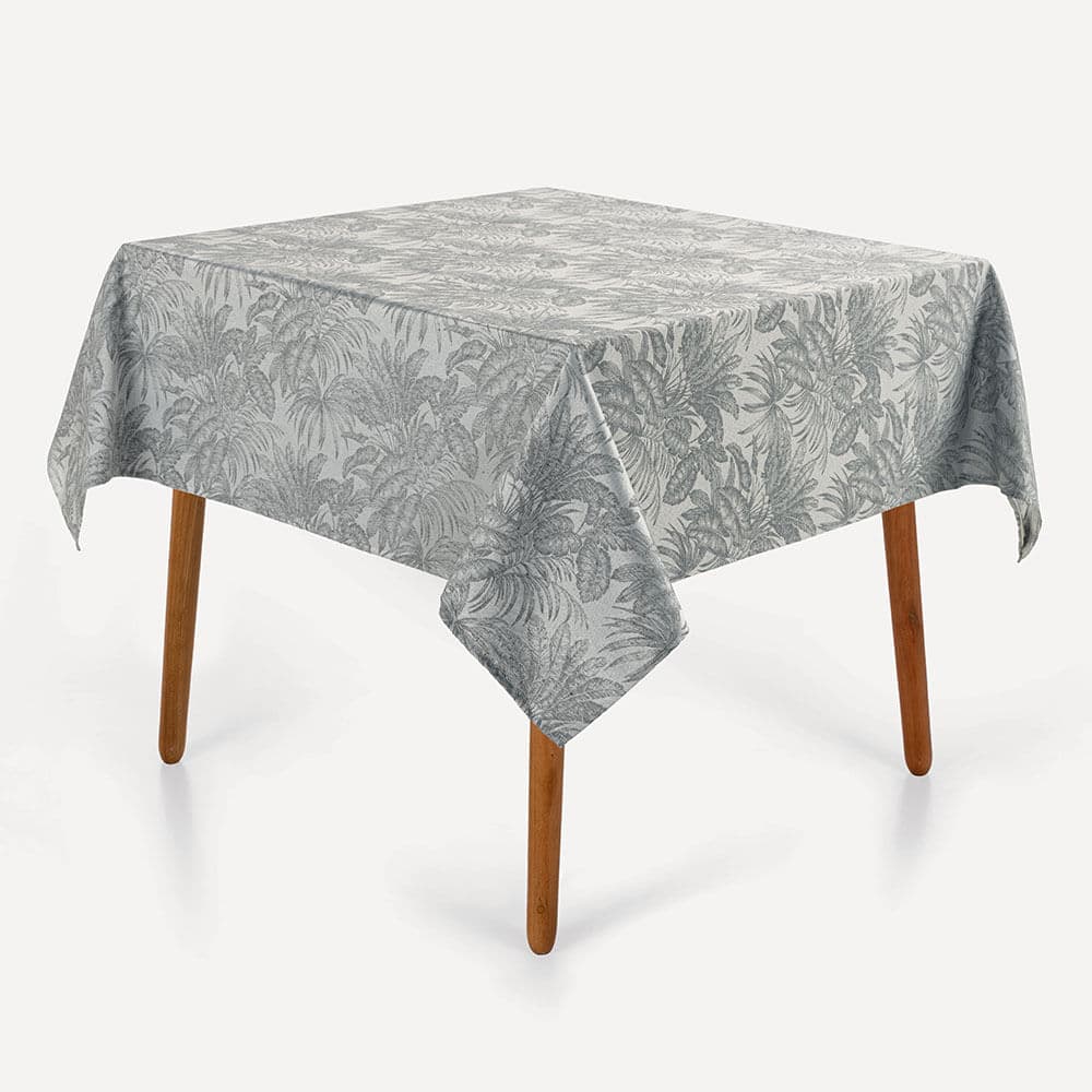 Toalha de Mesa Quadrada 4 Lugares Havana Cinza mescla