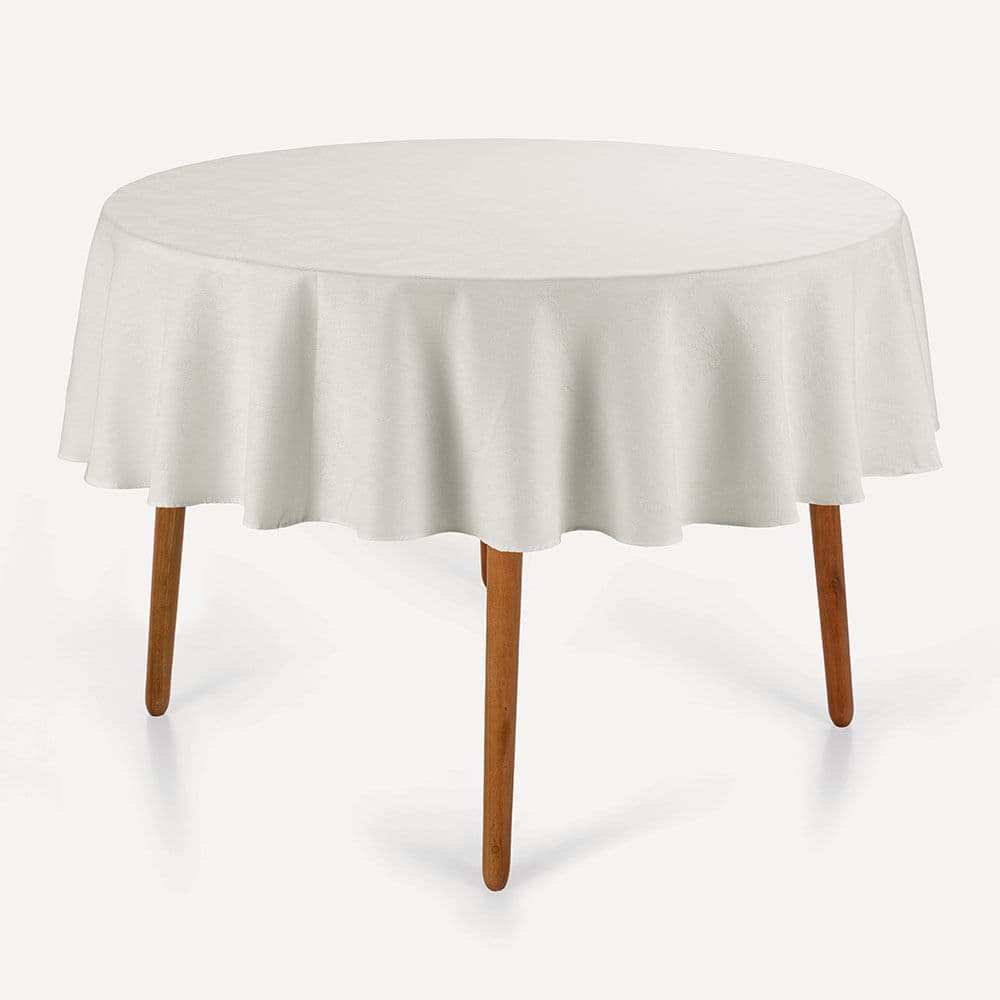 Toalha de Mesa Redonda 4 Lugares 1,60m Belle Branco