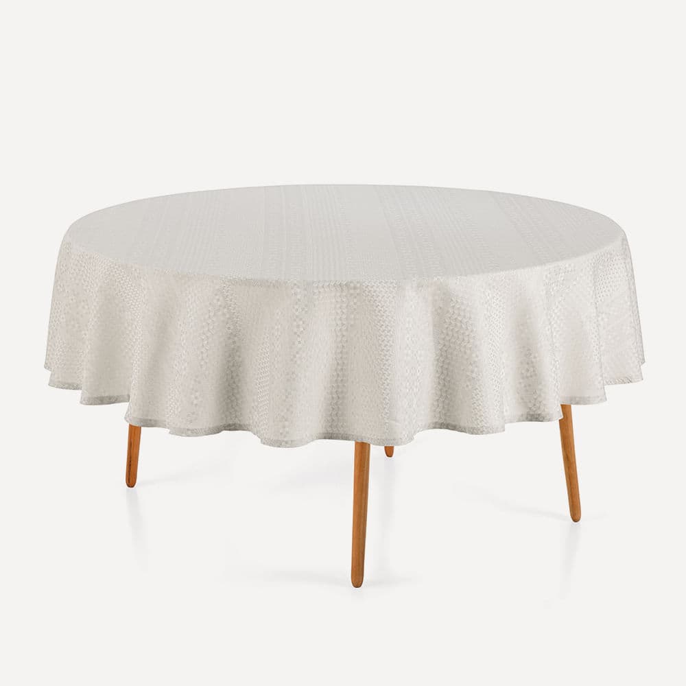 Toalha de Mesa Redonda 6 Lugares Artemis Branco