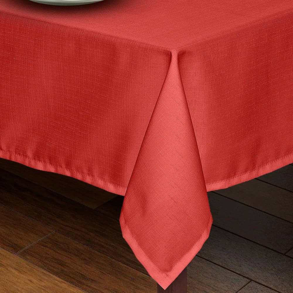 Toalha de Mesa Retangular 1,45x2,20m Ráfia Vermelho - Branyl