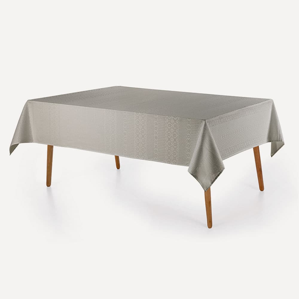 Toalha de Mesa Retangular 6 Lugares Artemis Cinza
