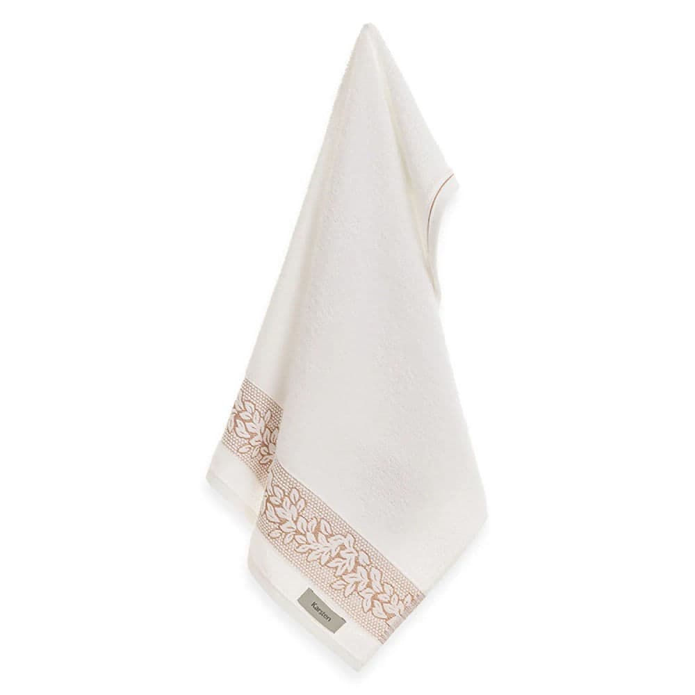 Toalha de Rosto Provence Branco Argila - Karsten