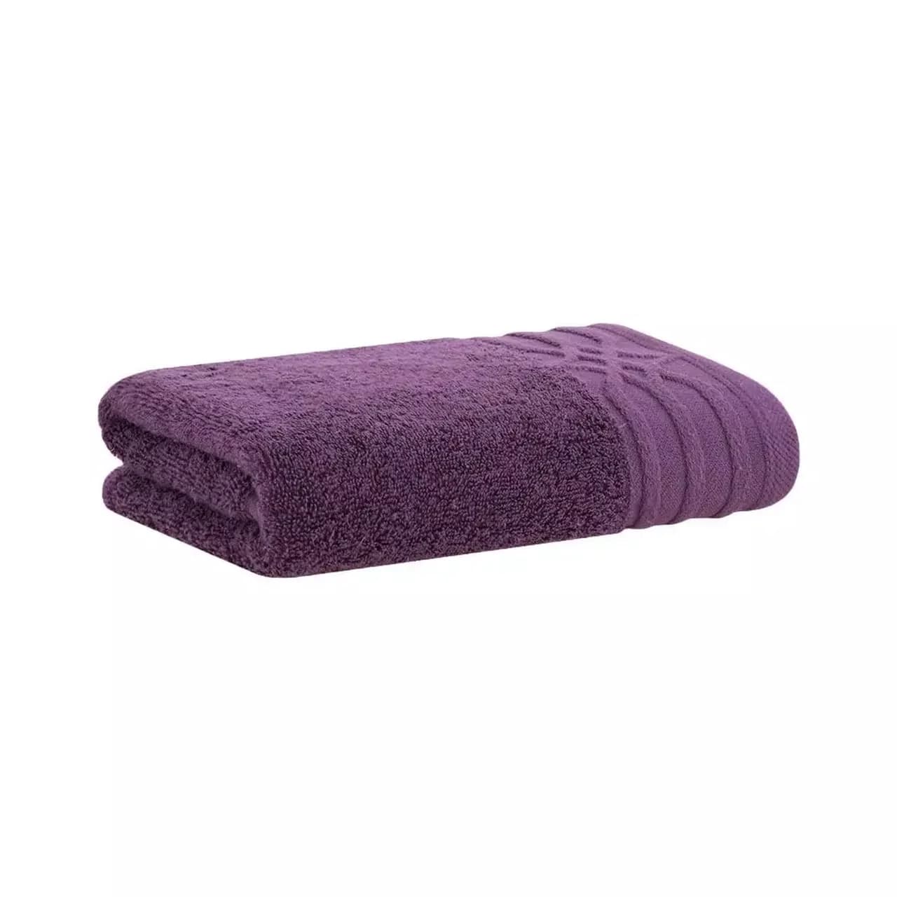 Toalha De Rosto Rituali Organic Buddemeyer Luxus Lilás 0,48 x 0,90 m
