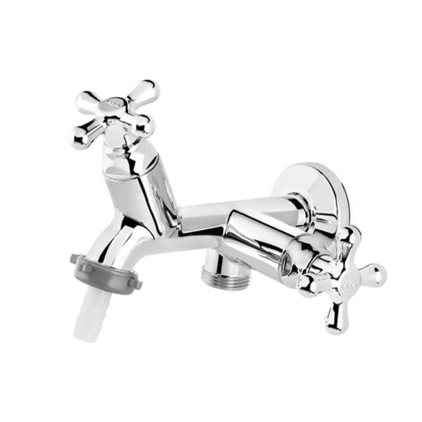 Torneira de Tanque para Áreas de Serviço com Bica Reta Cromado Marujá Viqua