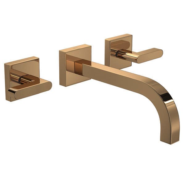 Torneira Monocomando de Parede para Banheiro com Bica Reta Flexível Rose Gold Soul Deca