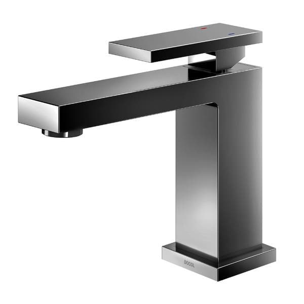 Torneira Monocomando de Pia para Banheiro com Bica Baixa Grafite Brilhante New Edge Docol