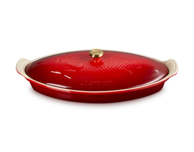 Travessa com Tampa Heritage para Peixe 34cm Le Creuset