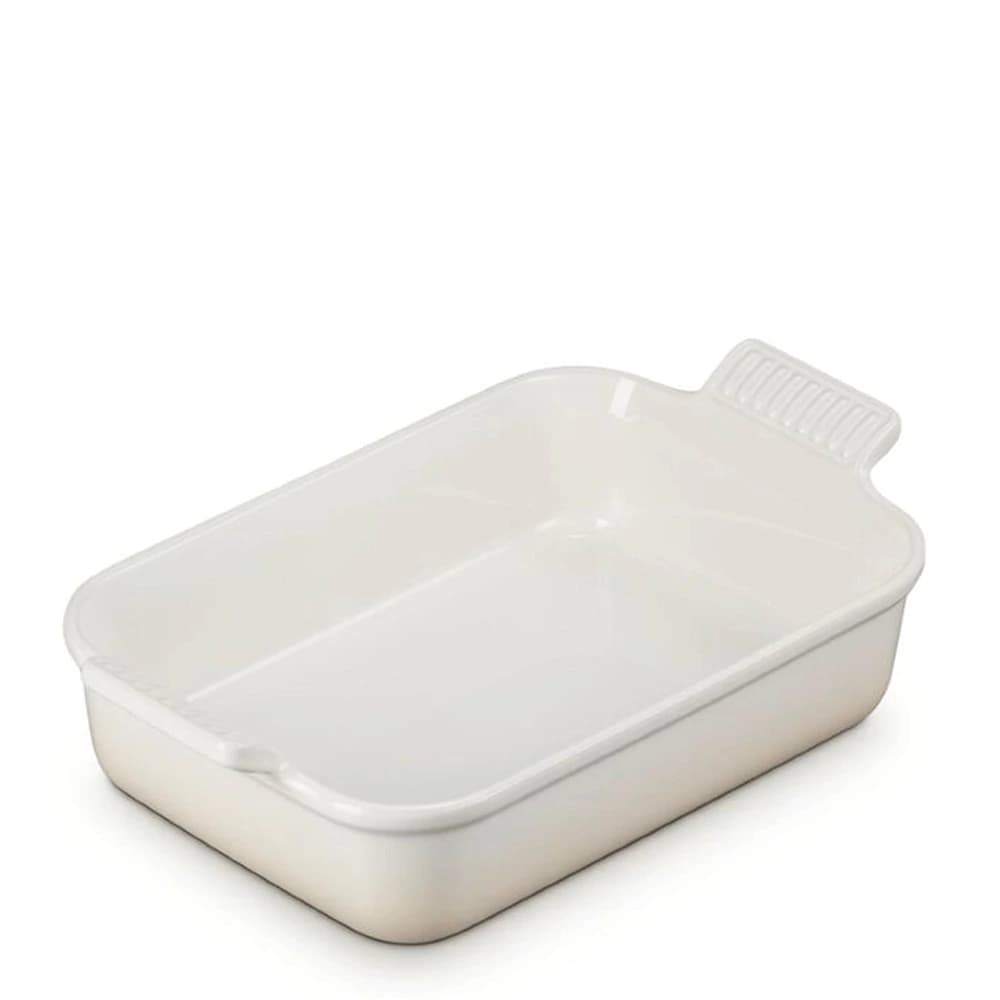 Travessa Refratária de Cerâmica Le Creuset Heritage Meringue 26x20x9cm