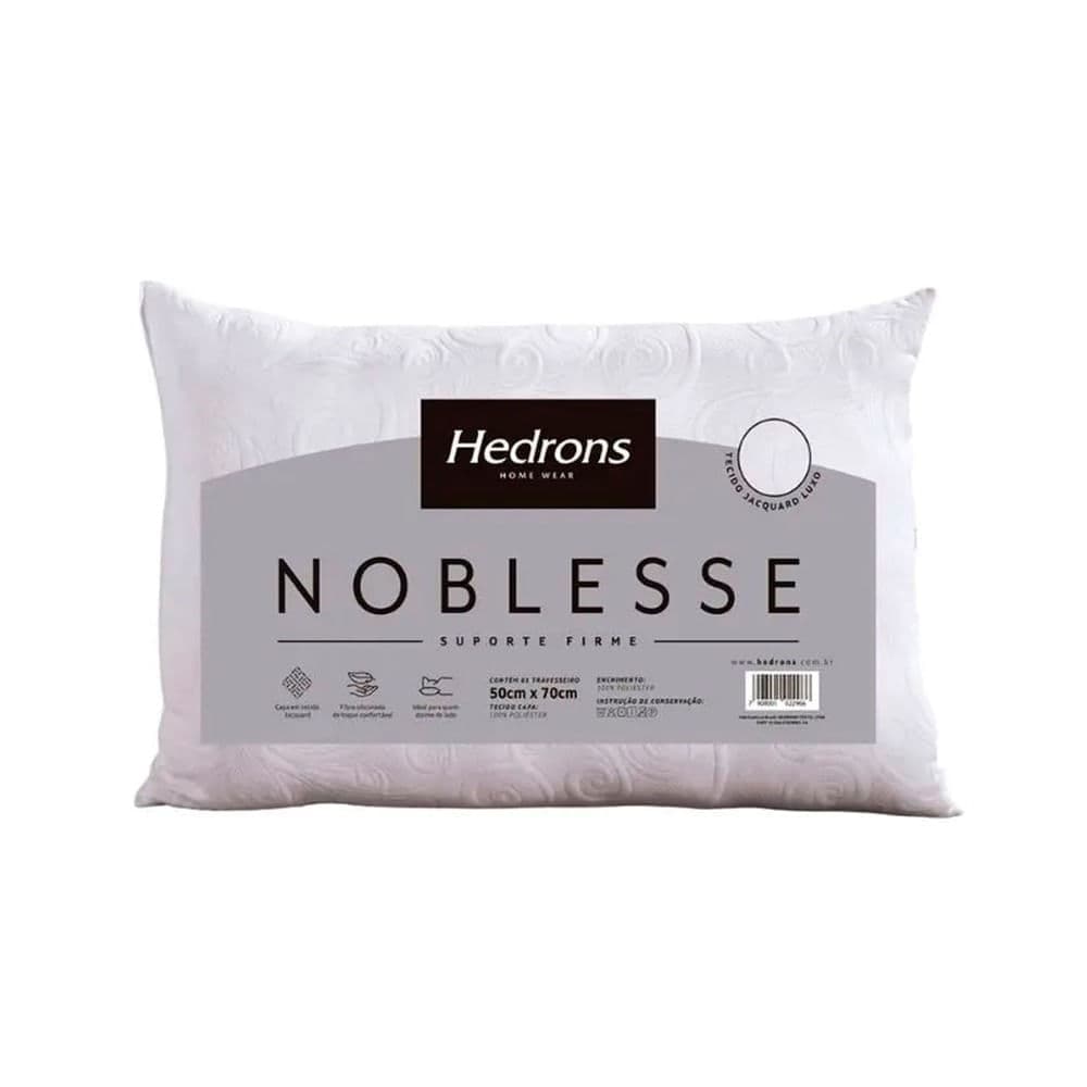 Travesseiro Noblesse 50x70cm Branco - Hedrons