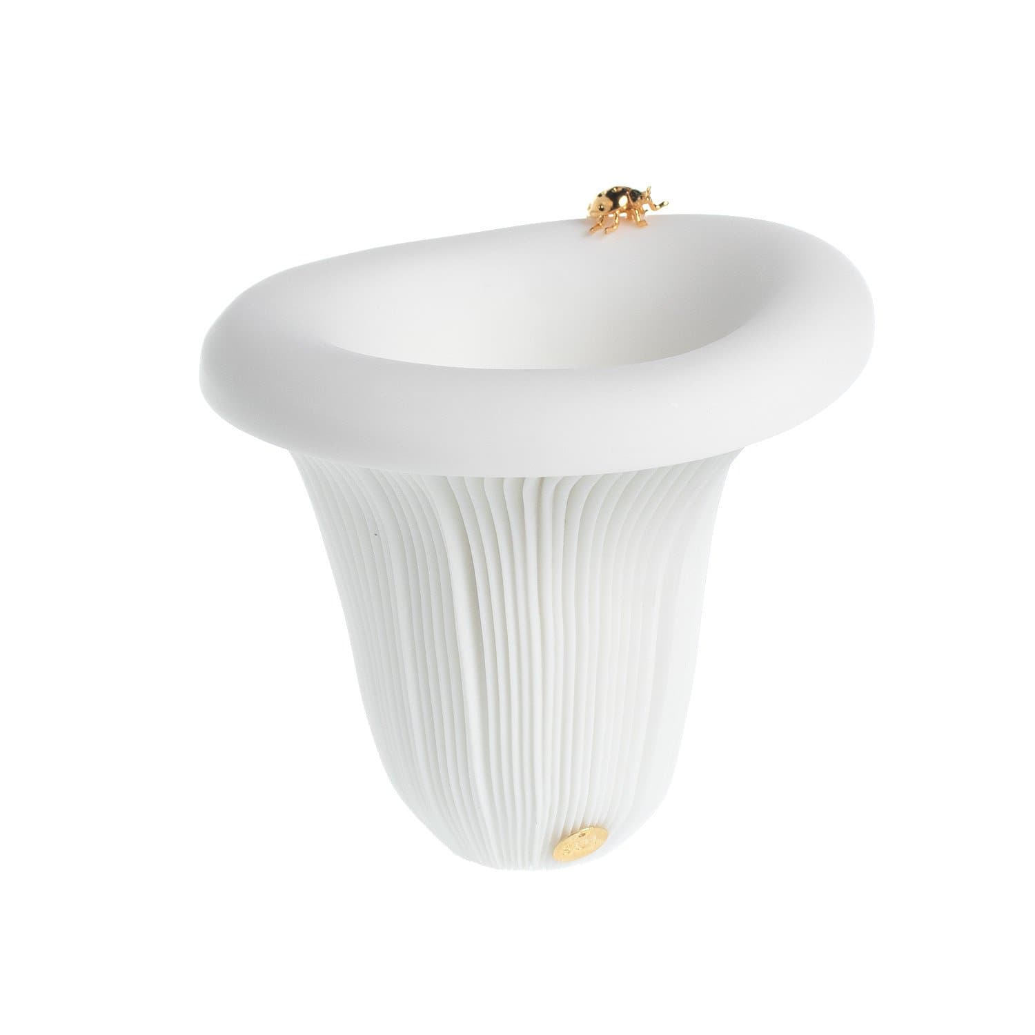 Vaso Cogumelos Sui Objetos Branco 11 cm