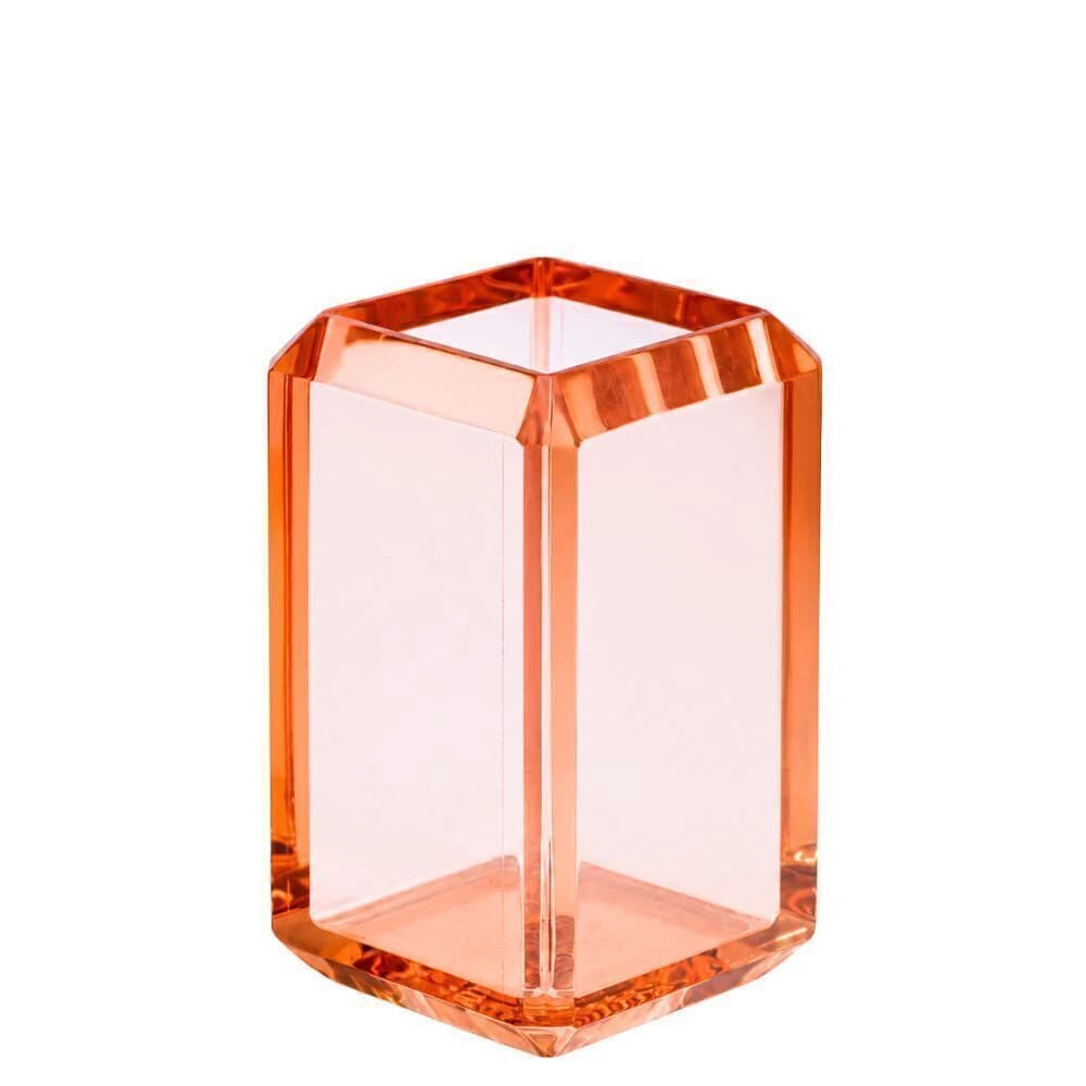 Vaso de Acrílico Onom Jewels Topázio 8x12cm