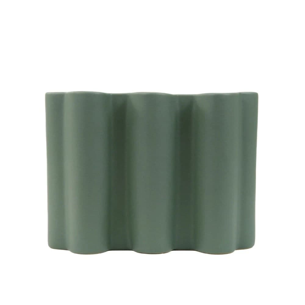 Vaso de Cerâmica 19x26x10cm Verde - Hub.me