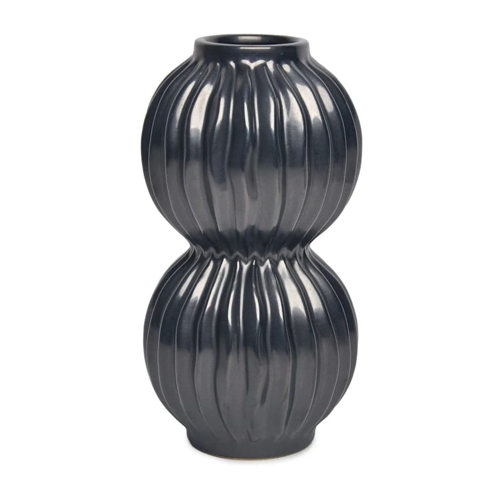 Vaso de Cerâmica 29x15,5x15,5cm Preto - Hub.me